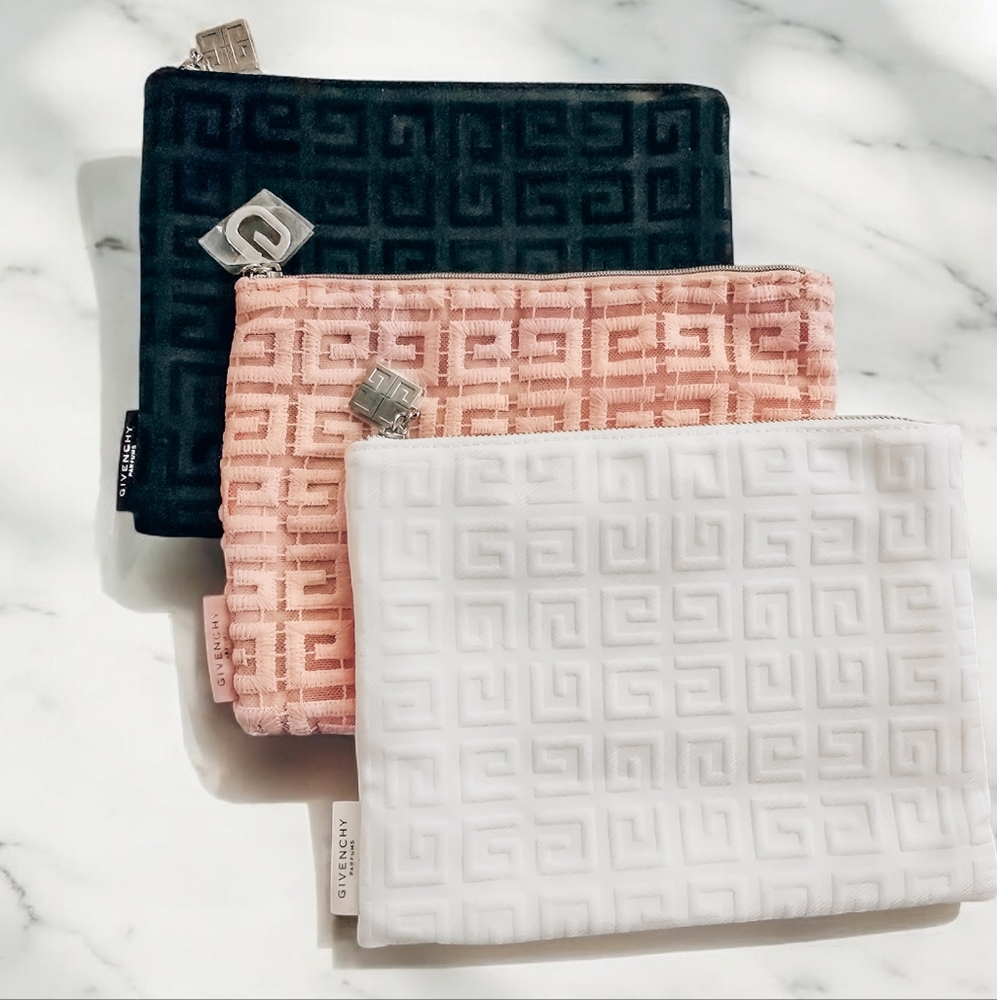 NWT 3 Givenchy Makeup Travel Pouches